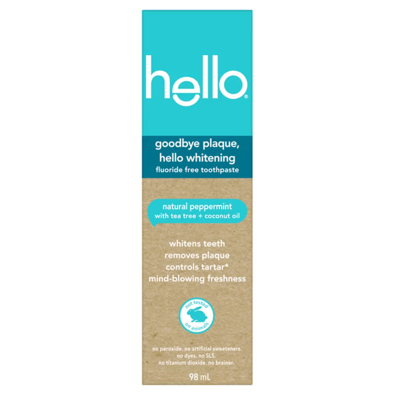 TOOTHPASTE HELLO GOODBYE PLAQUE WHITE FLUO FR 98ML