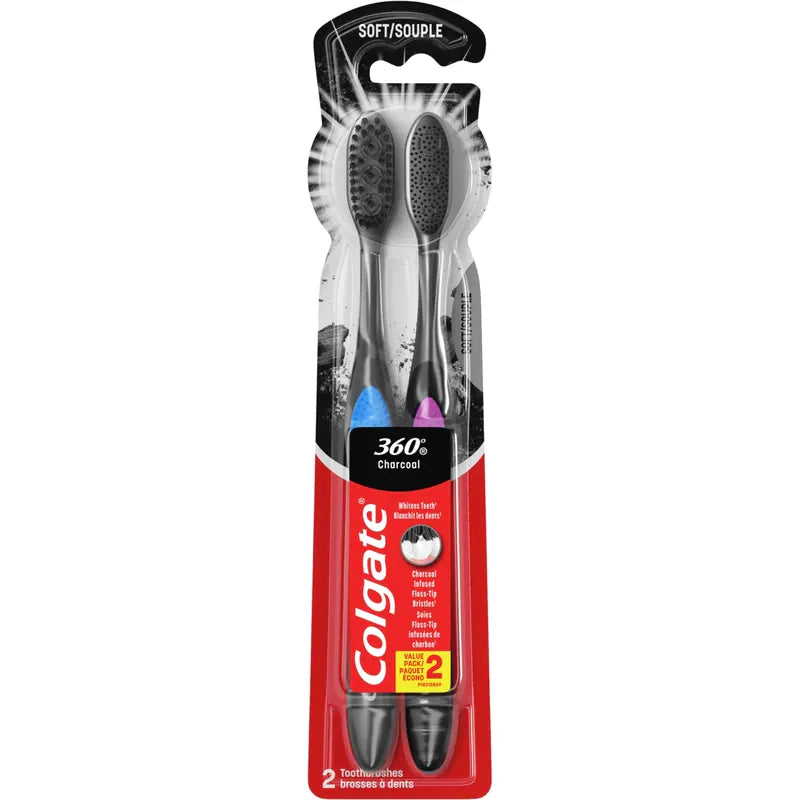COLG TOOTHBRUSH CHARCOAL SOFT 2