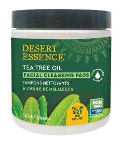 Desert Essence   Cleansing Pads With Tea Tree Oil 100pad