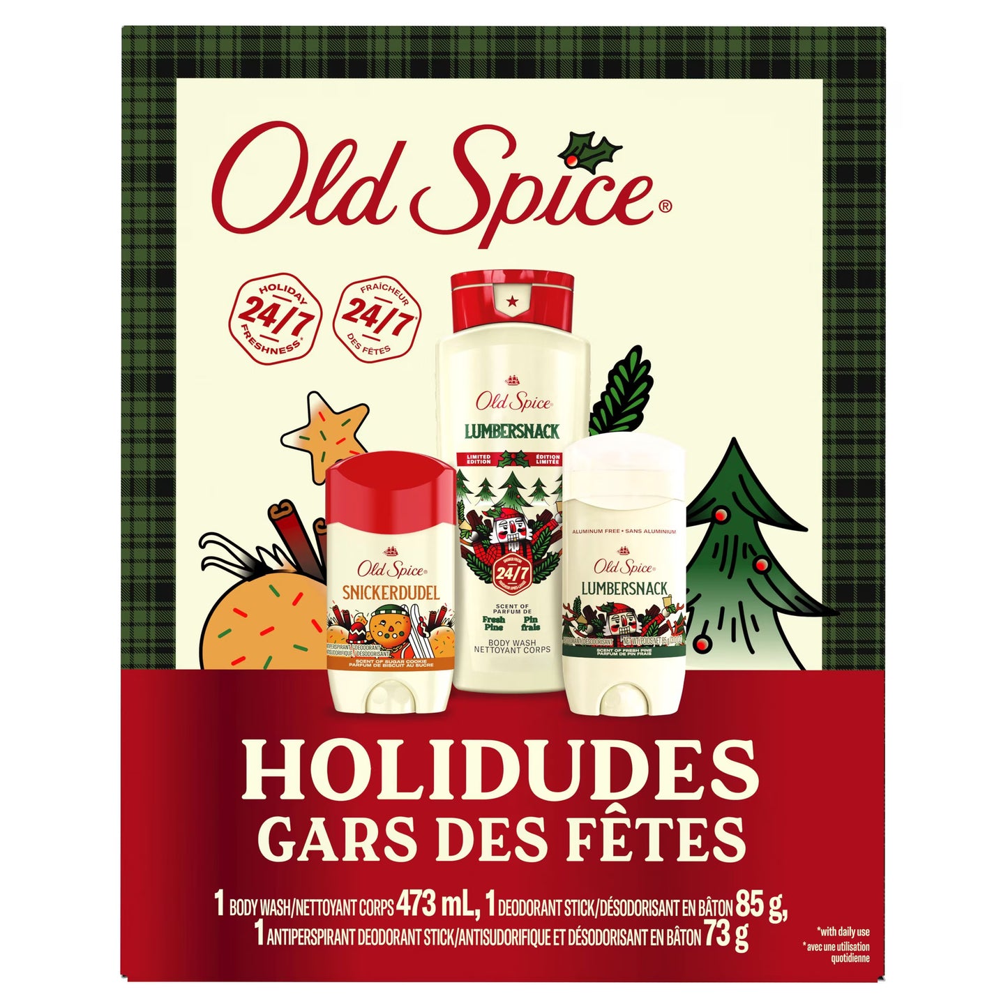 OLD SPICE HOLIDUDES SET 4 pack of 6