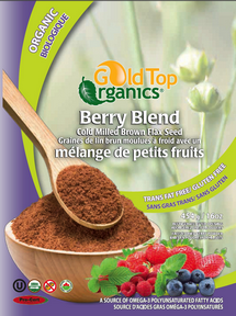 Gold Top Organics-Berry Blend Milled Brown Flax Seed
