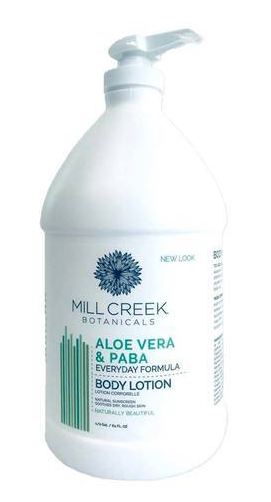 Mill Creek   Aloe Vera & Paba Lotion 1/2 gal 2L