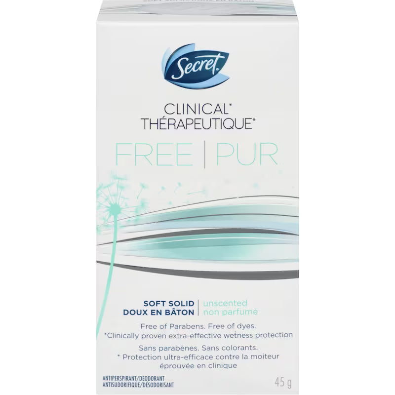 SECRET CLINICAL STRENGTH HYPOALLERGENIC 45G