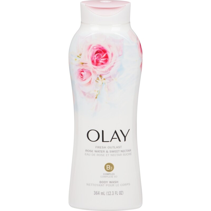 OLAY BODY WASH ROSE WATER SWEET NECTAR 364ML