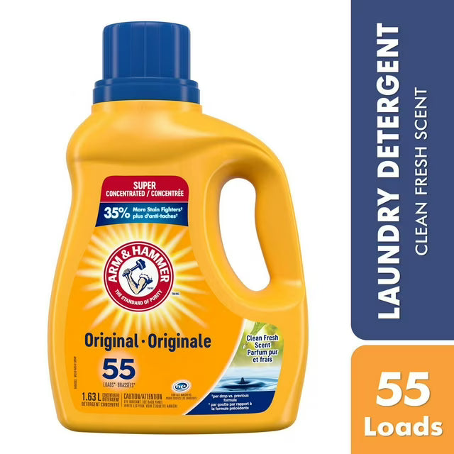 A&H DETERG LAUNDRY LIQ ORG CLN&FRSH 55 LOADS 1.63L LIQUID