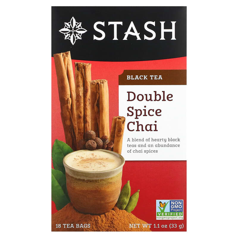 STASH TEA    Premium Black Tea Blends    STASH TEA    Premium Black Tea Blends    Double Spice Chai Tea 18bg