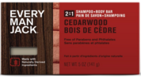 Every Man Jack   Shampoo & Body Bar - Cedarwood 141g