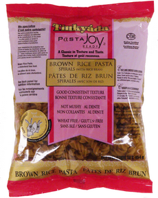 TINKYADA RICE PASTAS -  Spirals, Brown Rice (gluten free)    454g
