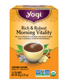 YOGI TEAS    Herbal Tea, Rich & Robust Morning Vitality, Organic     16ct