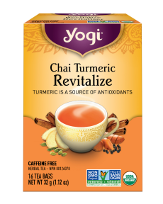 YOGI TEAS    Herbal Tea, Chai Turmeric Revitalize, Organic (NGM/vegan)    16ct