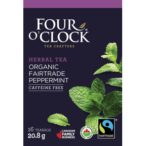 FOUR O’CLOCK -  Peppermint Organic  Herbal Tea   16ct