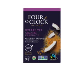 FOUR O’CLOCK - Golden Turmeric Organic Fairtrade Herbal Tea  16ct