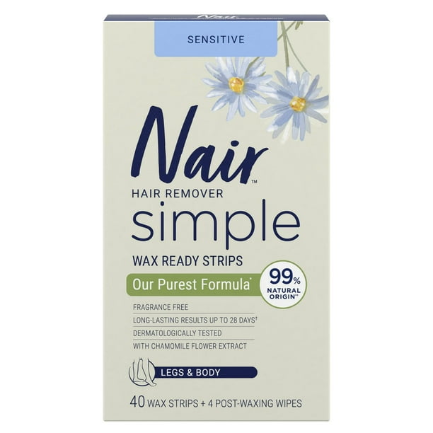 NAIR WAX READY STRIPS LEGS & BODY CHAMOMILE 40