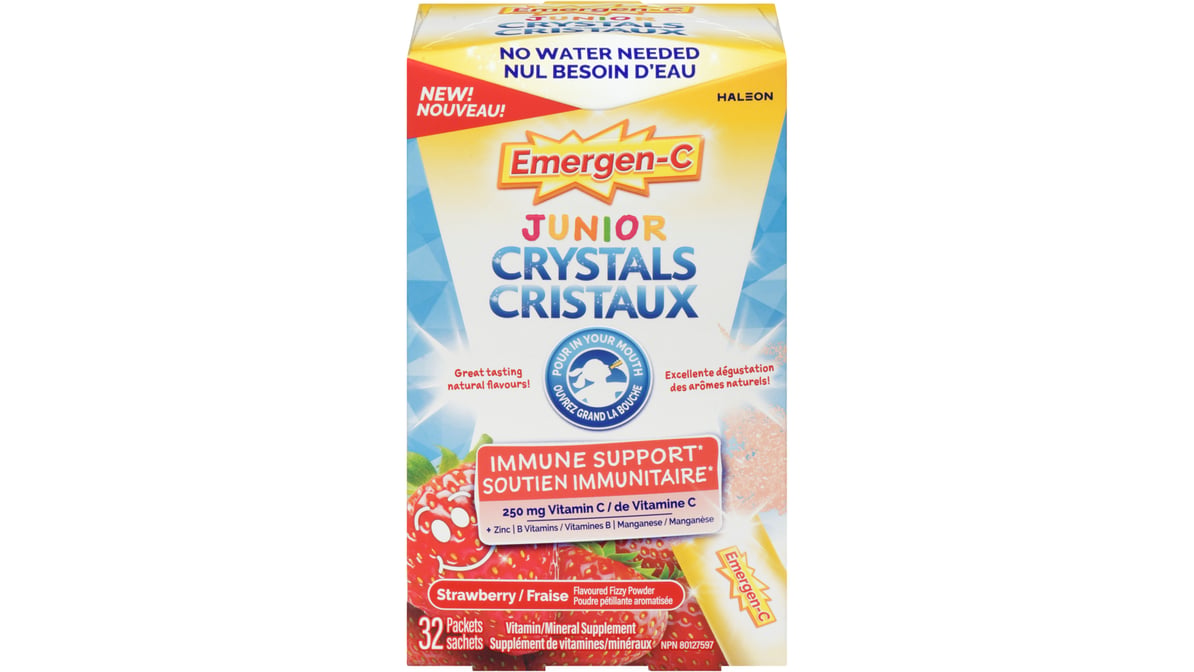 EMERGEN C JR CRYSTALS STRAWBERRY 32 POWDER EFFERV