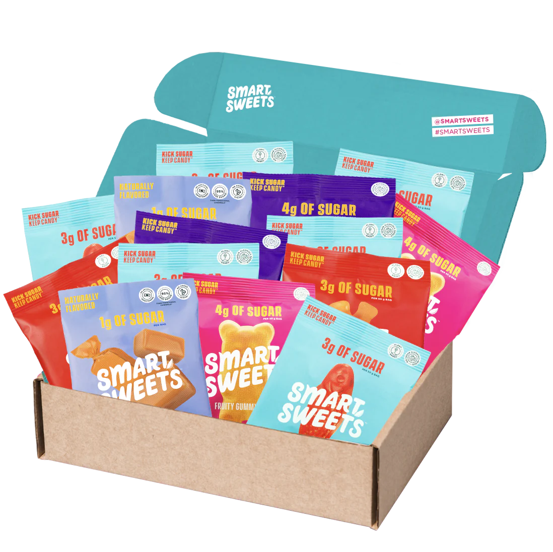 SmartSweets   12 Ctn Display 3x (SC, CB, PR, SF) 1disp