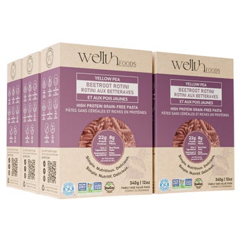 Wellth Pasta   Wellth Pasta, Beetroot, 340g, 6 boxes
