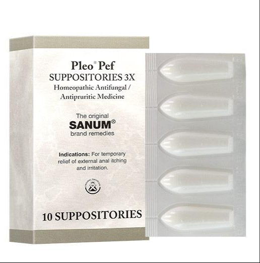 Pleo Sanum   Pleo PEF (Pefrakehl) Suppositories 3X   10 suppositories