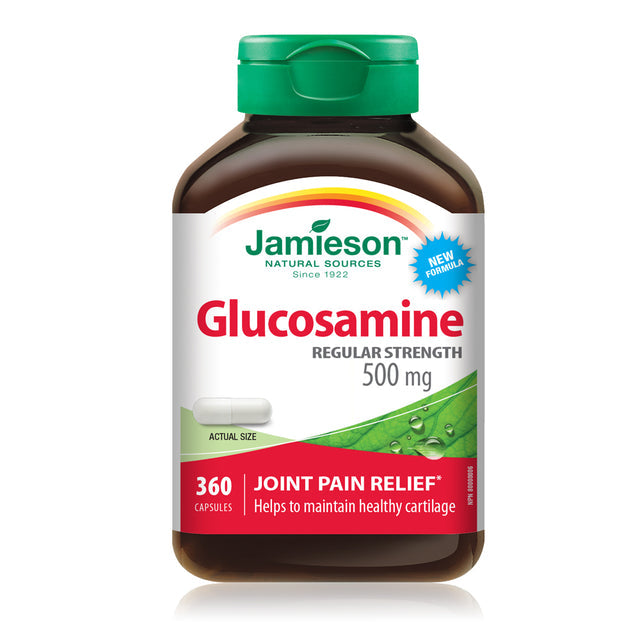 Jamieson    JMS Glucosamine Sulfate 500mg 360's    360Capsules