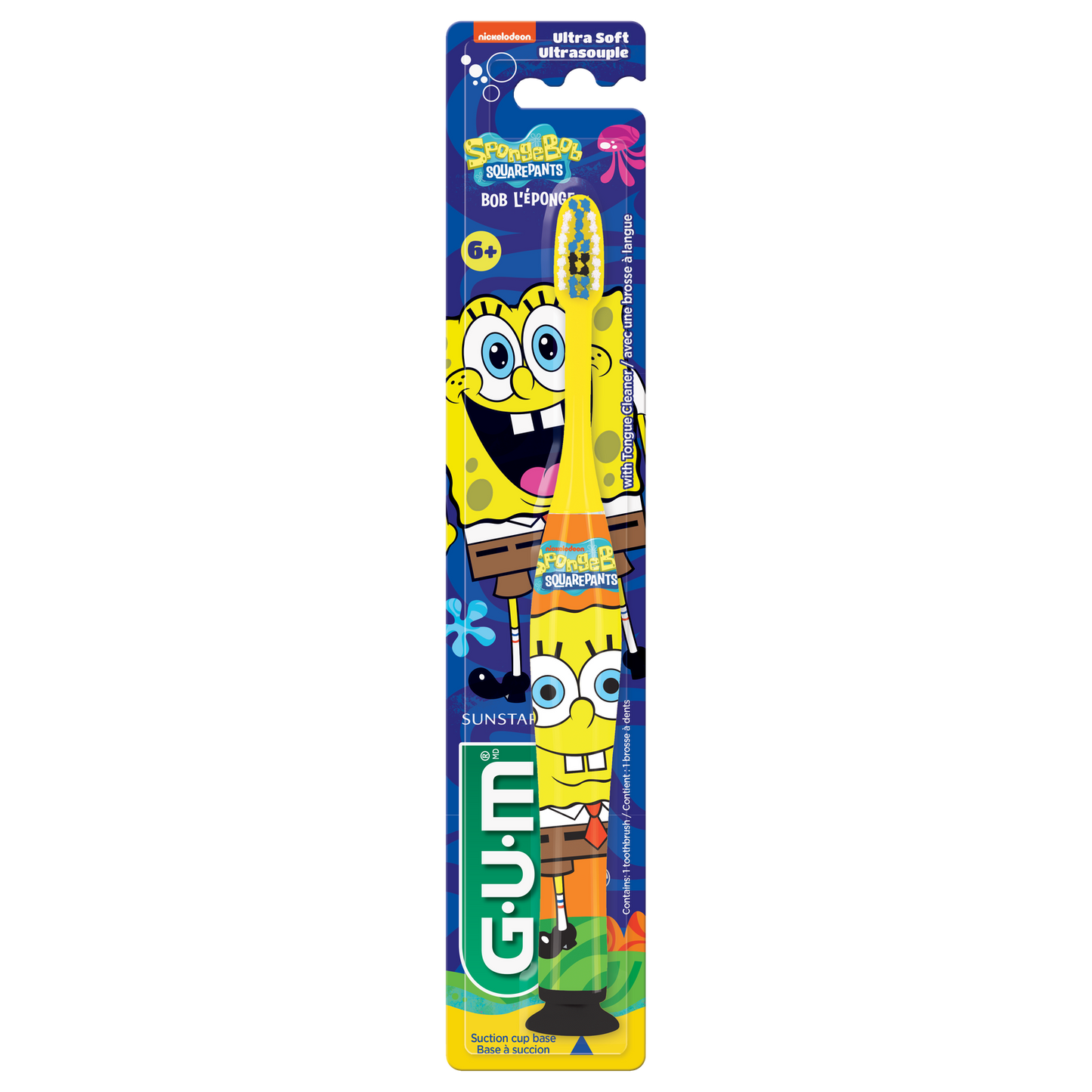 GUM TOOTHBRUSH SPONGE BOB ULTRA SOFT