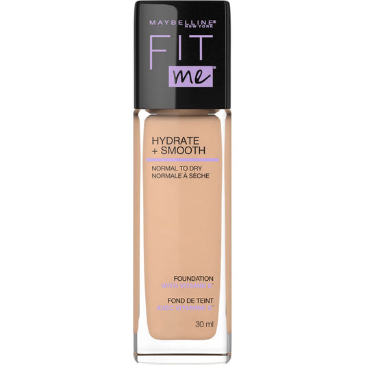 MAYBELLINE FIT ME HYD & SMOOTH FND NUDE BEIGE 30ML pack of 2