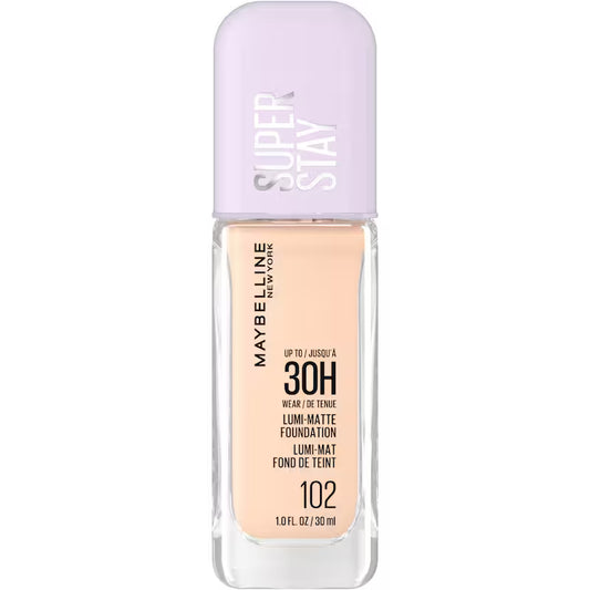 MAYBELLINE SUPERSTAY FOUNDATION LUMI MATTE #102 pack of 2