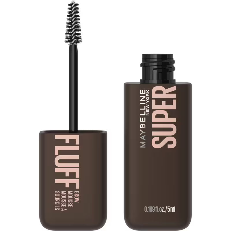 MAYBELLINE SUPERFLUFF BROW MOUSSE BLACK BROWN pack of 2