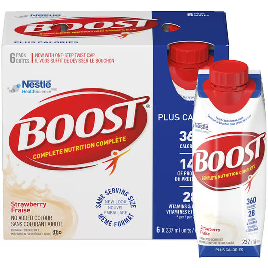 BOOST PLUS STRAWBERRY PRISMA 6X237ML LIQUID pack of 4