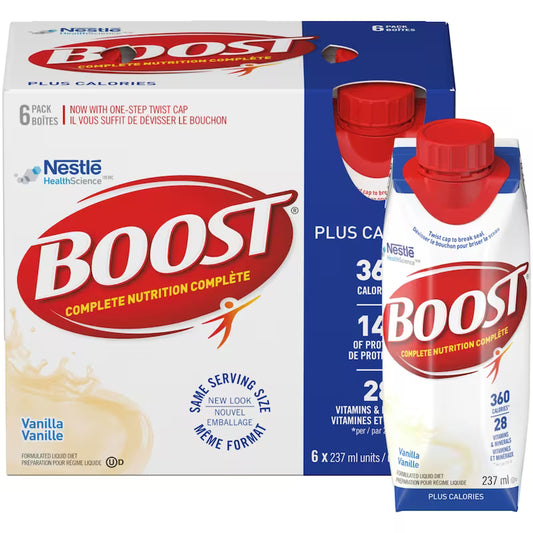 BOOST PLUS VANILLA PRISMA 6X237ML LIQUID pack of 4