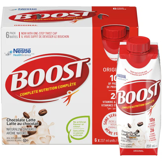 BOOST ORIGINAL LATTE PRISMA 6X237ML LIQUID pack of 4