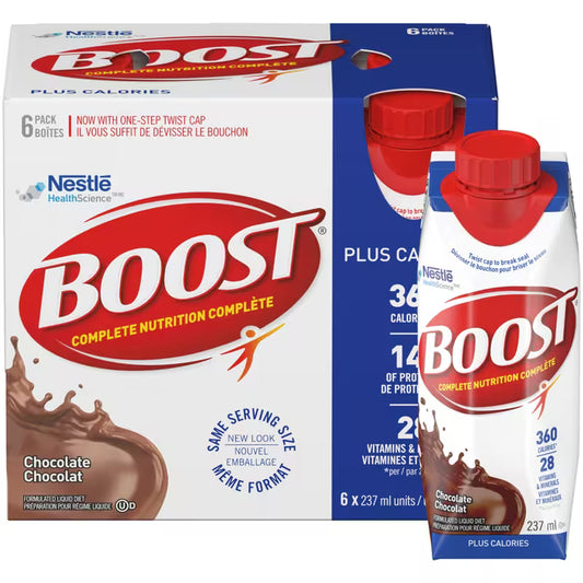 BOOST PLUS CHOCOLATE PRISMA 6X237ML LIQUID pack of 4