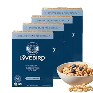 Lovebird Grain-Free Cereal Unsweetened 198 g - Case of 6