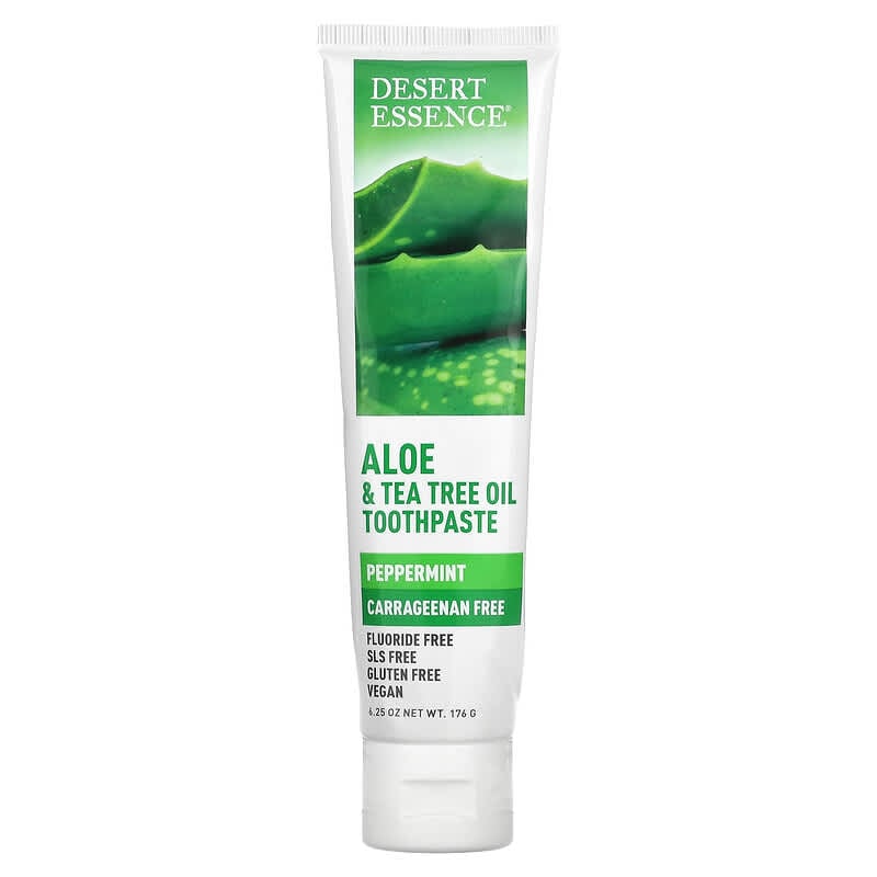 DESERT ESSENCE    Aloe & Tea Tree Oil -Pep.mint 176g