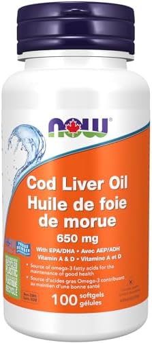 NOW    Cod Liver Oil Double Strength Vit A&D 100gel