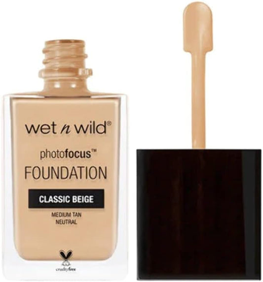 WET N WILD PHOTO FOCUS FOUNDATION CLASSIC BEIGE pack of 2