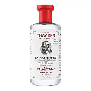 THAYERS NATURAL    Witch Hazel Alcohol Free Toner    THAYERS NATURAL    Witch Hazel Alcohol Free Toner    Rose Petal Aloe Vera Toner 355mL