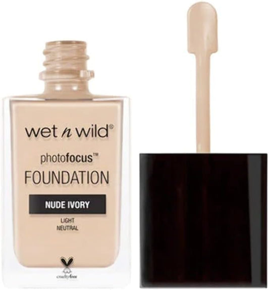 WET N WILD PHOTO FOCUS FOUNDATION NUDE IVORY pack of 2