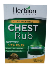 Herbion   Herbion All Natural Chest Rub 100g