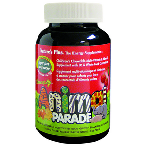 Natures Plus   Animal Parade SF Multivit, Cherry 90ch