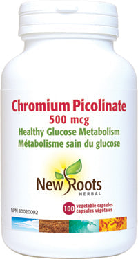 NEW ROOTS    Chromium Picolinate 500 mcg    100 capsules