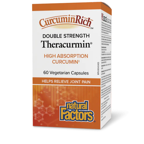 Natural Factors - Theracurmin Double Strength, CurcuminRich - 60 Vegetarian Capsules