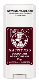 Earthwise/Eco-Wise Naturals   Tea Tree Plus Deodorant Stick 75g