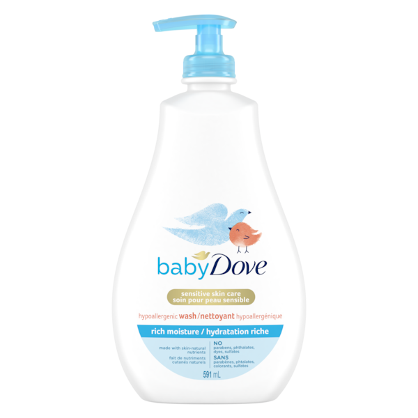 DOVE BD WSH BABY TIP TO TOE MOISTURE RICH 591ML
