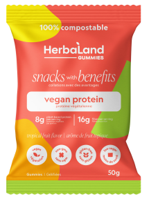 Herbaland   Protein Gummies - Tropical 12 x 50g