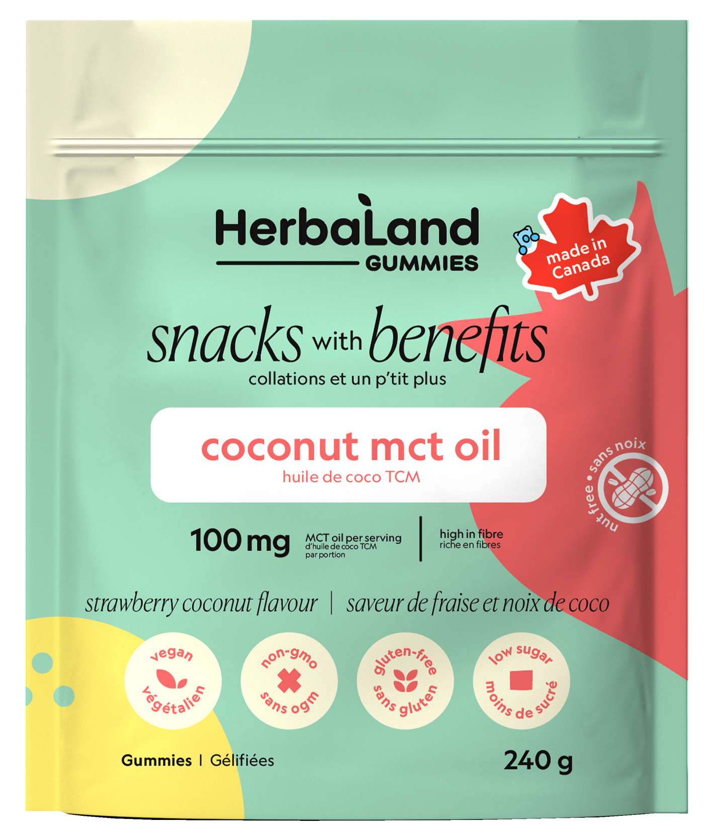 Herbaland   Coconut MCT - Eco Size 6 x 240g