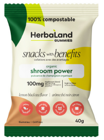 Herbaland   Shroom Power - Lemon Black Tea 12 x 40g