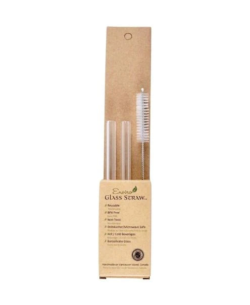 ENVIRO GLASS STRAWS    Combo Reg. Straws 6" Straight