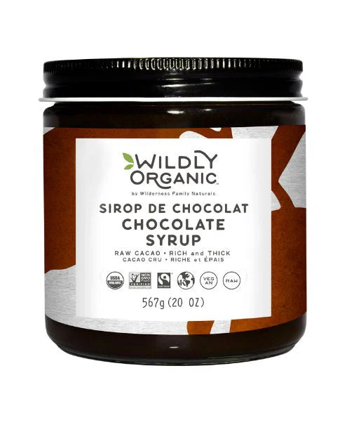 WILDLY ORGANIC    Chocolate Syrup Raw Org, 567ml