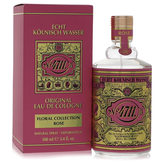 4711 Floral Collection Rose Eau De Cologne Spray (Unisex) By 4711 3.4 oz Eau De Cologne Spray