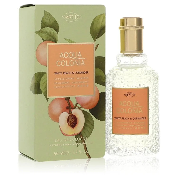 4711 Acqua Colonia White Peach & Coriander Eau De Cologne Spray (Unisex) By 4711 1.7 oz Eau De Cologne Spray