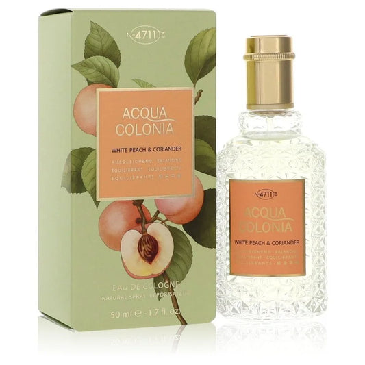 4711 Acqua Colonia White Peach & Coriander Eau De Cologne Spray (Unisex) By 4711 1.7 oz Eau De Cologne Spray